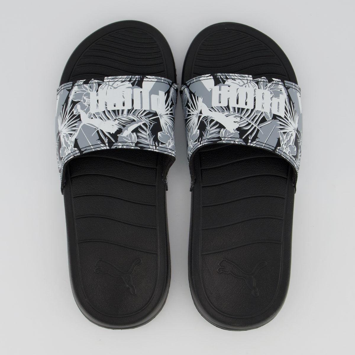Chinelo Puma Popcat 20 Power Flower BDP Feminino - Preto Menor preço em Chinelo Puma Popcat 20 Power Flower BDP Feminino - Preto