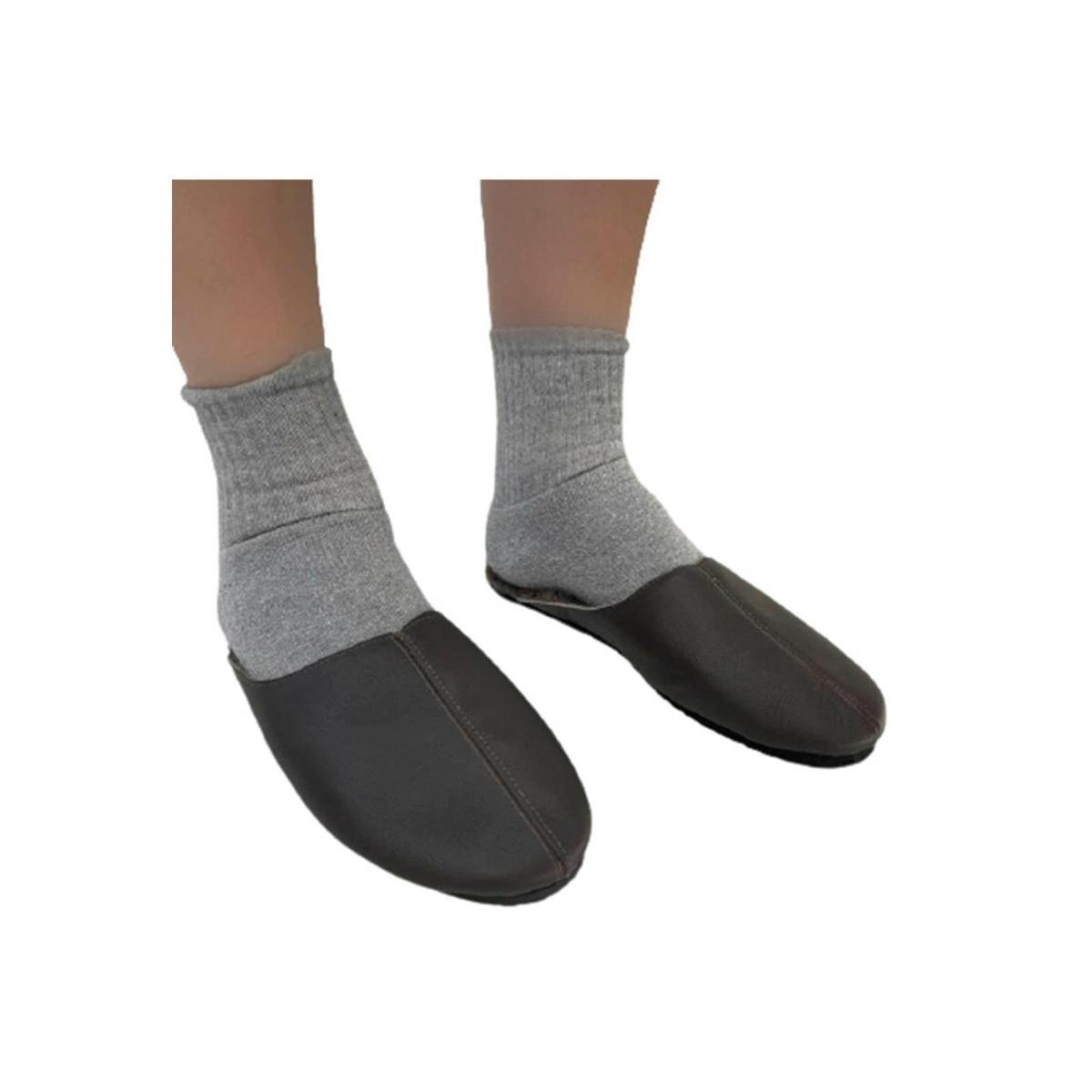 Chinelo Quarto Pantufa Couro Pêlo Masculino Feminino Dani K Menor preço em Chinelo Quarto Pantufa Couro Pêlo Masculino Feminino Dani K