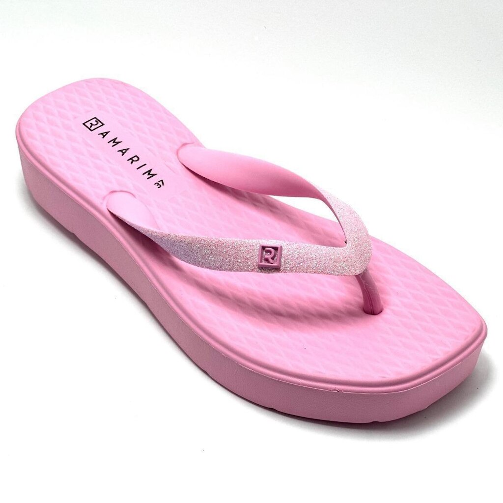 Chinelo Ramarim Plataforma Glitter 24-8202