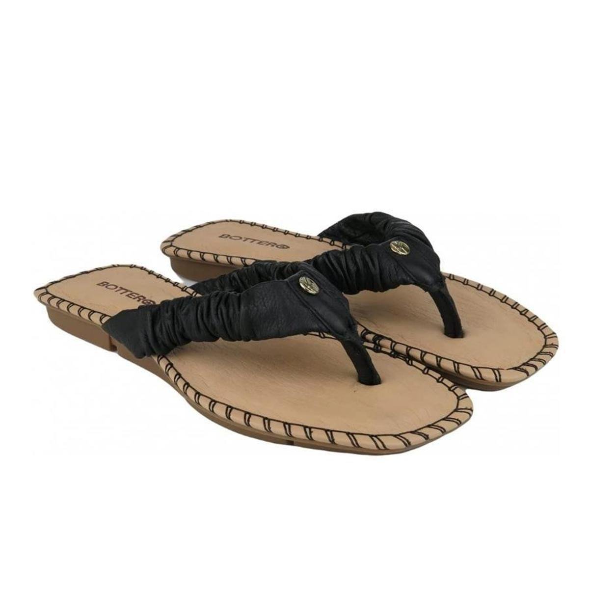 Chinelo Rasteira Feminina Bottero 332201 - Preto Menor preço em Chinelo Rasteira Feminina Bottero 332201 - Preto