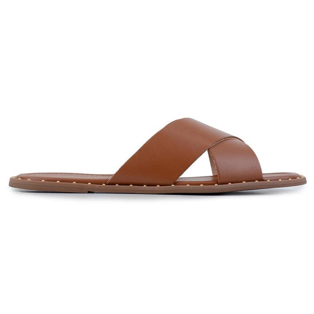 Chinelo Rasteira Feminino Giulia Domna Rasteira Marrom