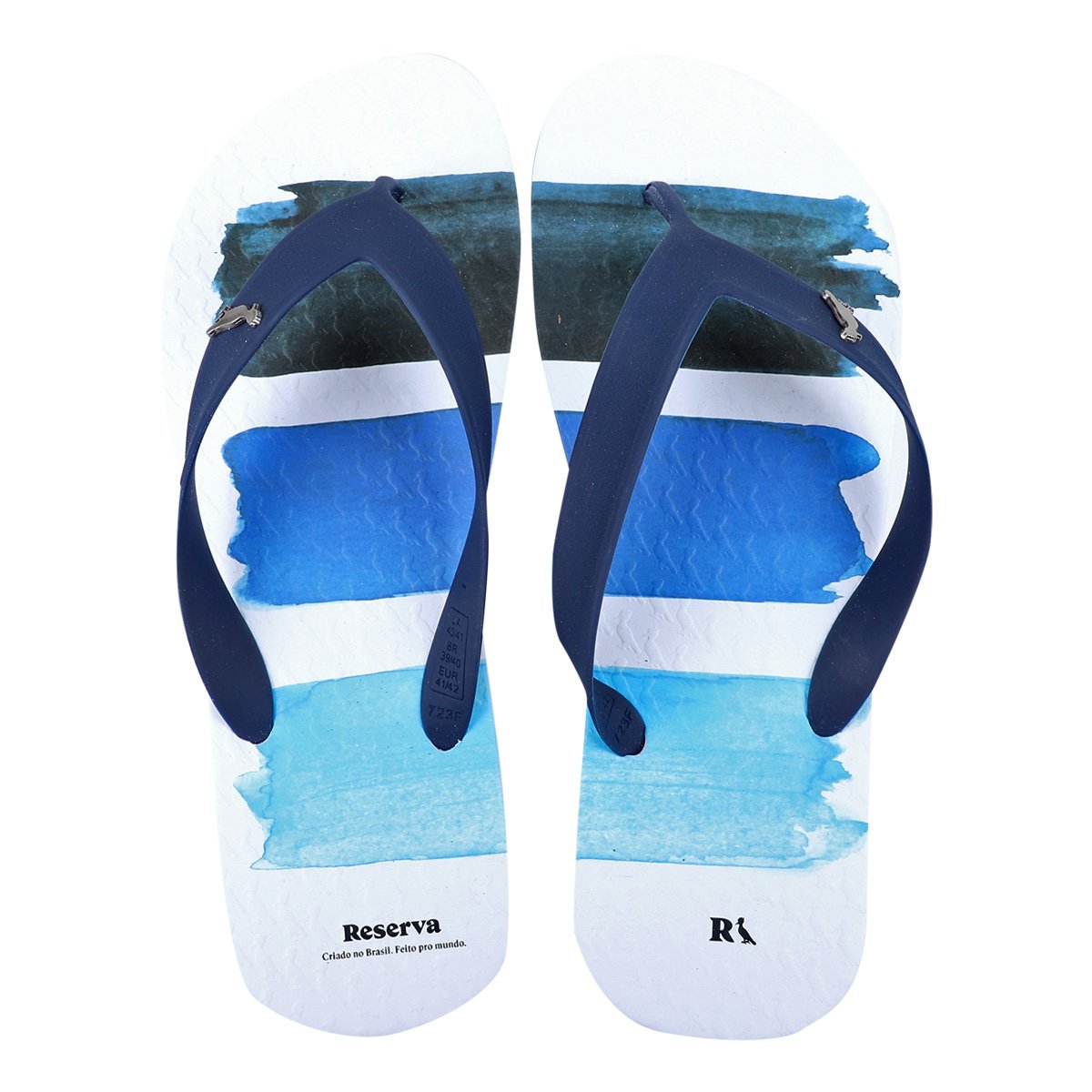 Chinelo Reserva Estampado Masculino - Branco+Marinho é ruim? Chinelo Reserva Estampado Masculino - Branco+Marinho é boa?