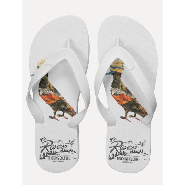 Chinelo Reserva Masculino Woodpecker Camp Branco