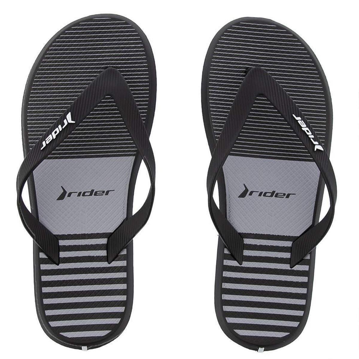 Chinelo Rider R1 Style Preto - Preto Menor preço em Chinelo Rider R1 Style Preto - Preto