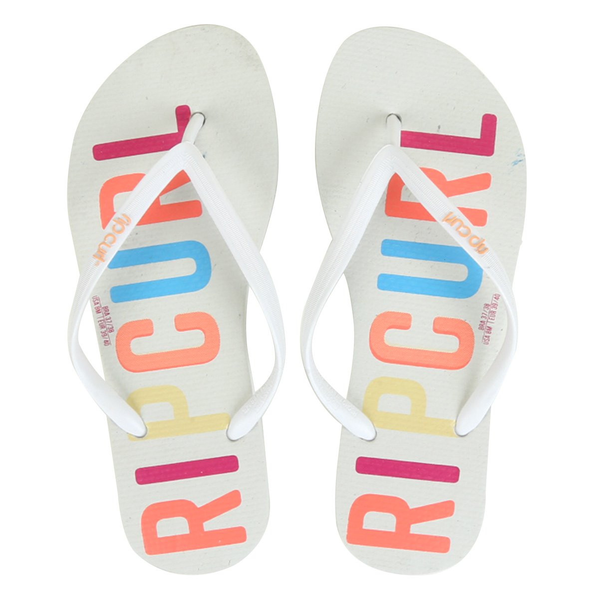Chinelo Rip Curl Salty Logo Feminino - Branco Menor preço em Chinelo Rip Curl Salty Logo Feminino - Branco