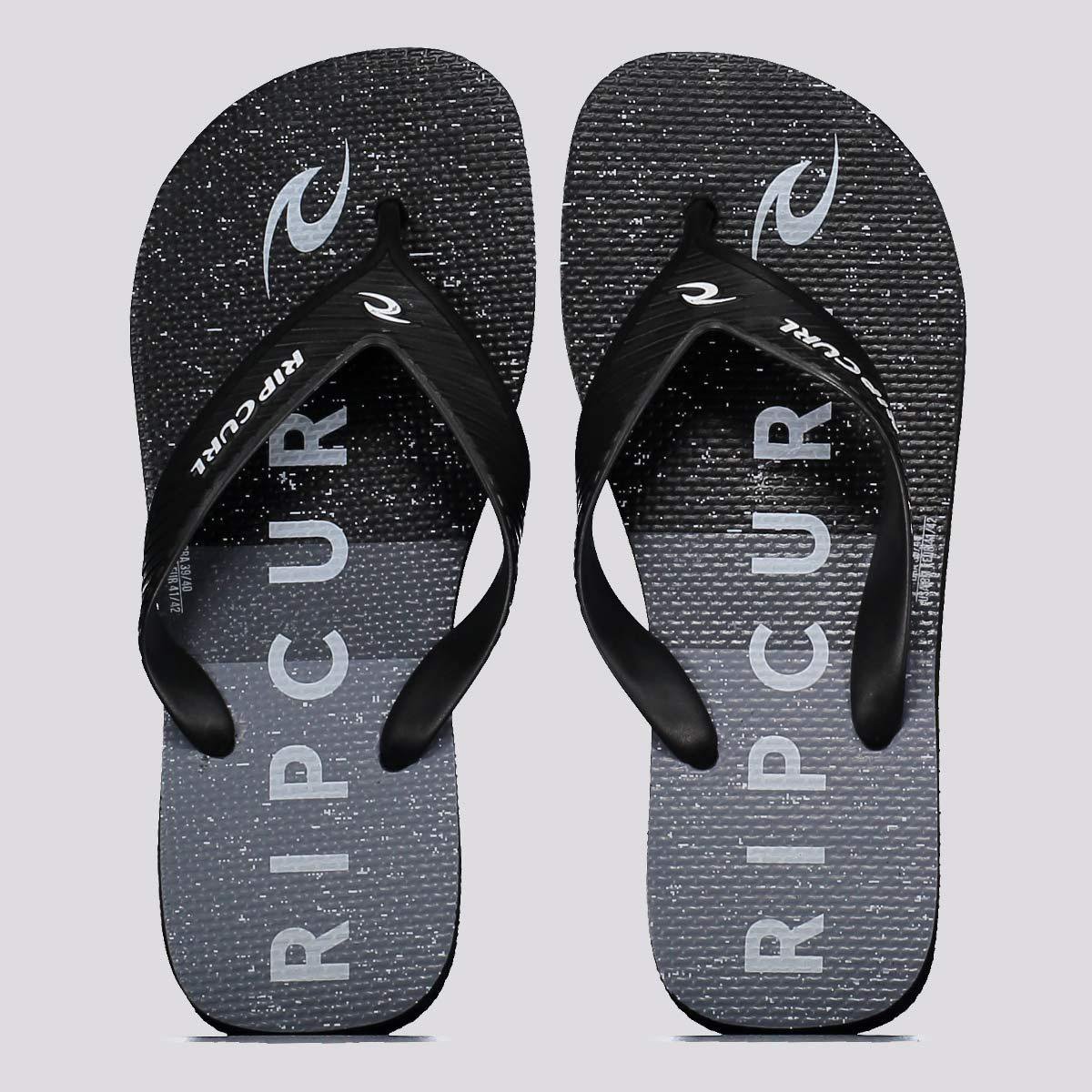 Chinelo Rip Curl Triple Wettie L Masculino - Preto+Cinza Menor preço em Chinelo Rip Curl Triple Wettie L Masculino - Preto+Cinza