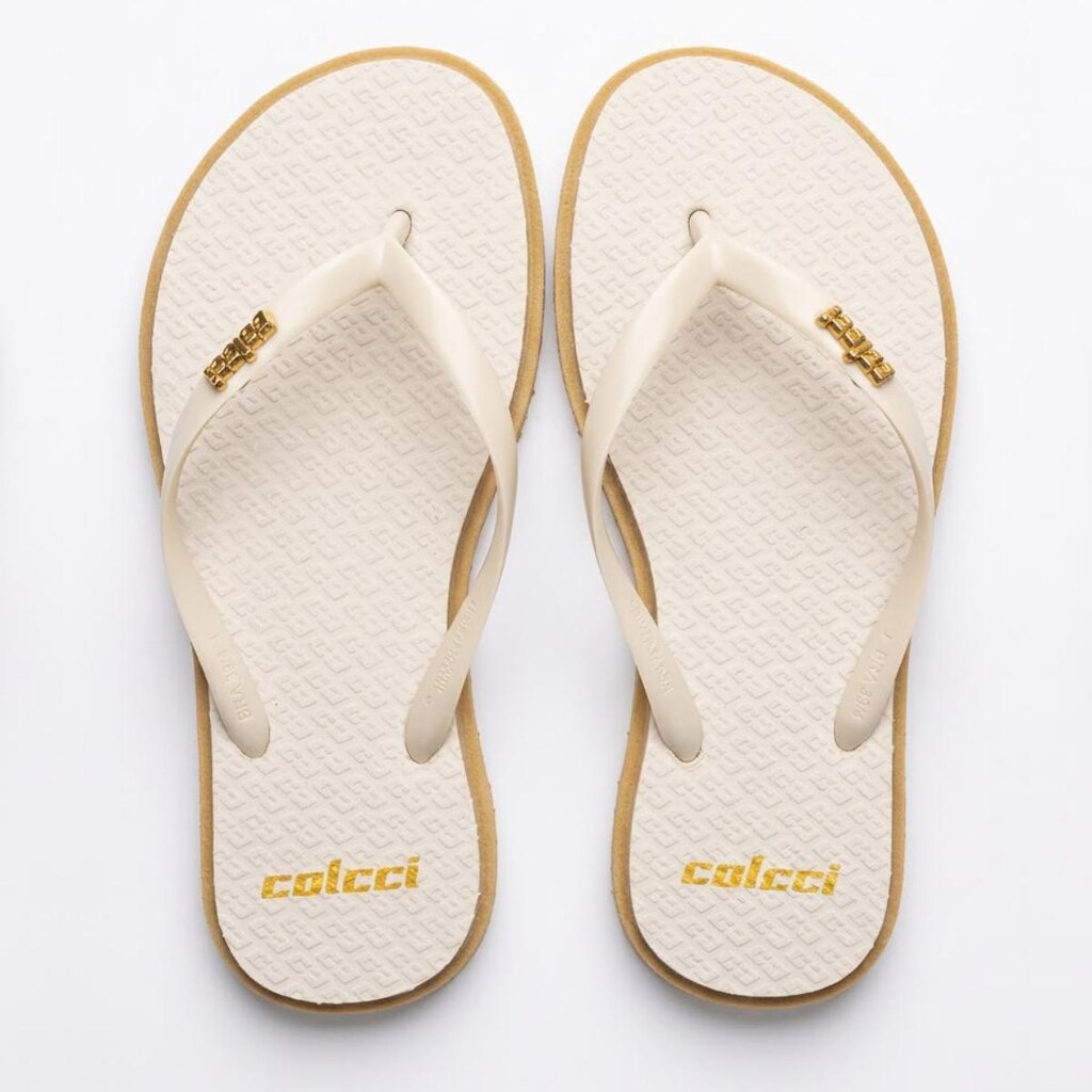 Chinelo Sandália Colcci Top 10 Unissex Casual Bege