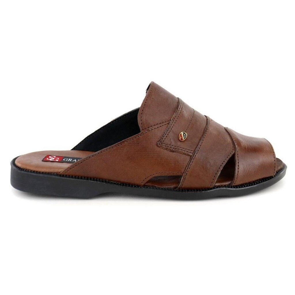 Chinelo Sandália Masculina Franciscana Couro Ortopédica
