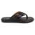 Chinelo Sandália Masculino Couro Marrom Dedo Ortopédica - Marrom