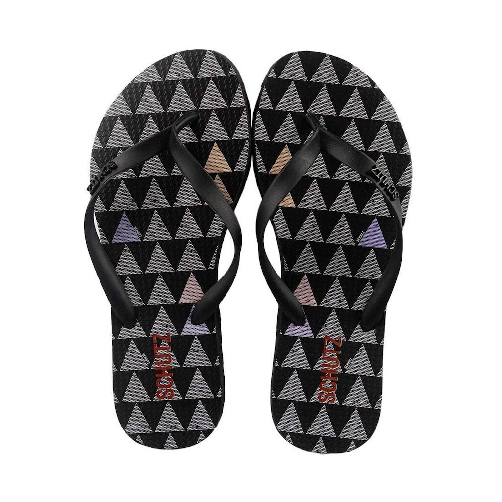 Chinelo Schutz Jellys Estampado Bico Redondo
