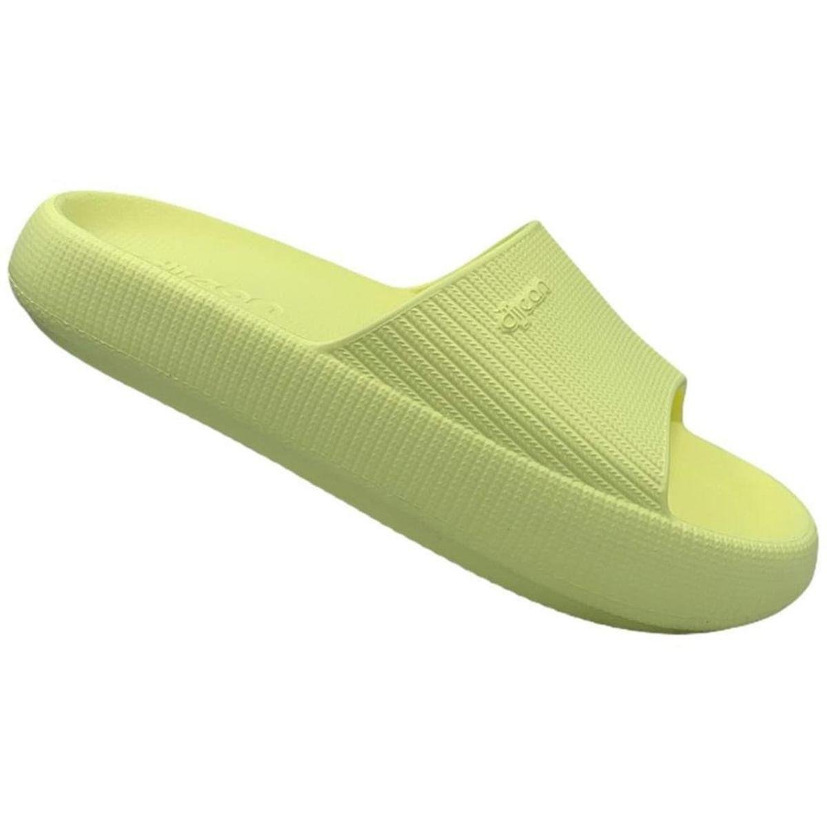 Chinelo Slide Dijean Zen Algodão Nuvem Feminino - Amarelo Menor preço em Chinelo Slide Dijean Zen Algodão Nuvem Feminino - Amarelo