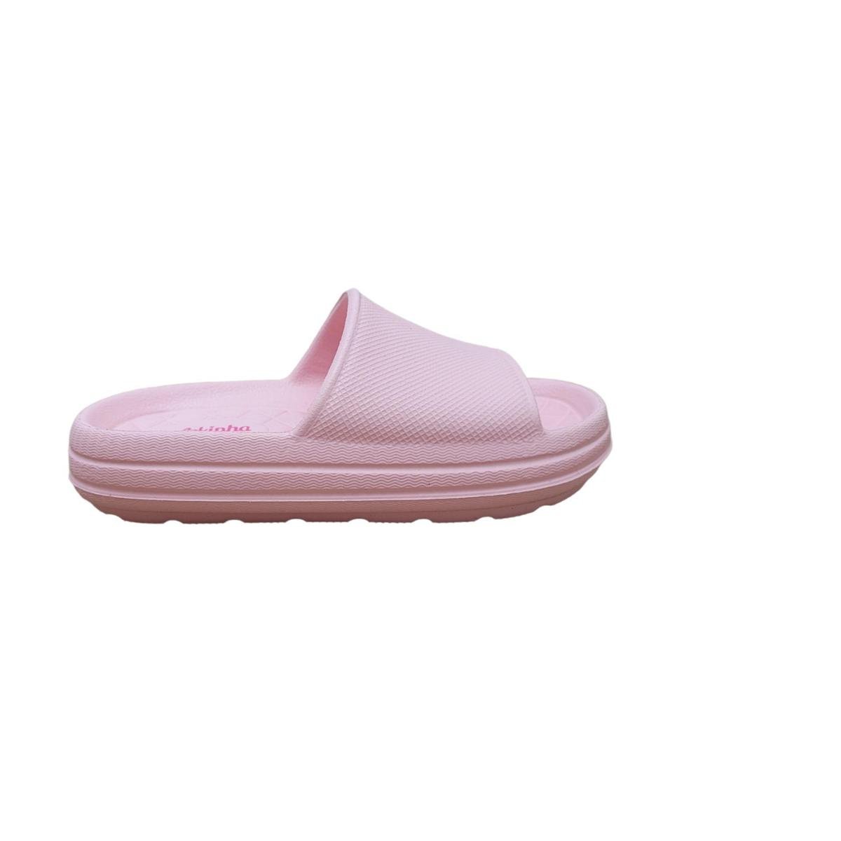 Chinelo Slide Feminino Eva Nuvem Juvenil Molekinha - Rosa Menor preço em Chinelo Slide Feminino Eva Nuvem Juvenil Molekinha - Rosa