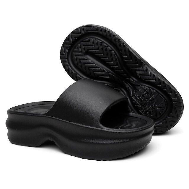 Chinelo Slide Feminino Plataforma Confortável Leve Macia Casual Elegante Estilosa Sofisticada