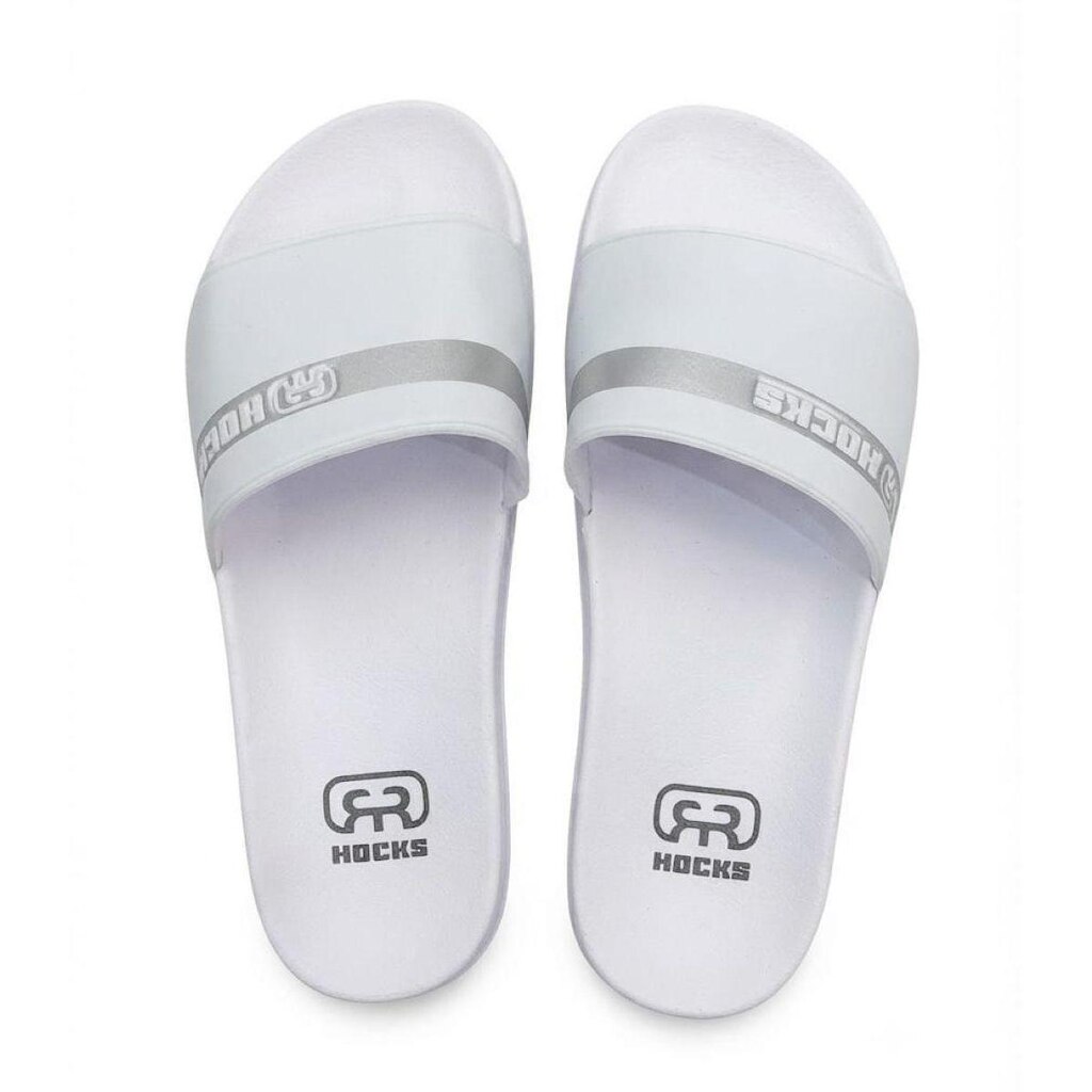 Chinelo Slide Hocks Faixa Cristal Feminino - Branco