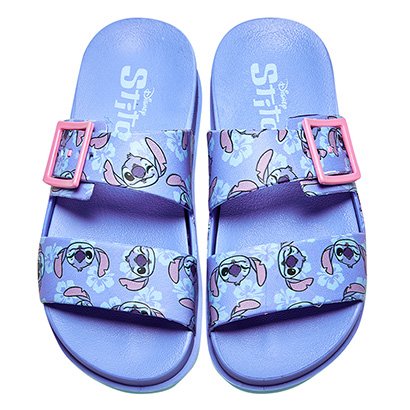 Chinelo Slide Infantil Grendene Kids Stitch Summer Menina - Feminino