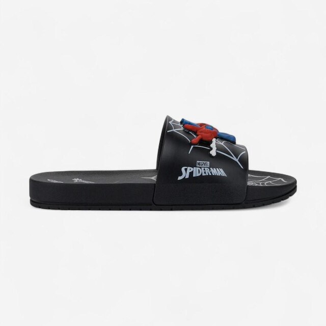 Chinelo Slide Infantil Homem Aranha View Ii Grendene Kids Preto