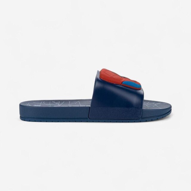 Chinelo Slide Infantil Homem Aranha View III Grendene Kids Azul