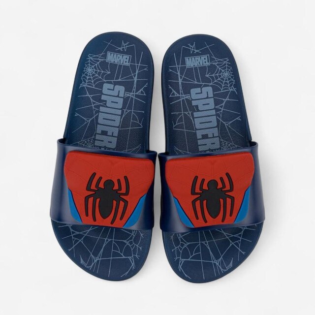 Chinelo Slide Infantil Homem Aranha View III Grendene Kids Azul