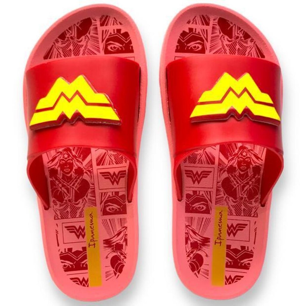 Chinelo Slide Infantil Personagem Liga da Justiça Grendene