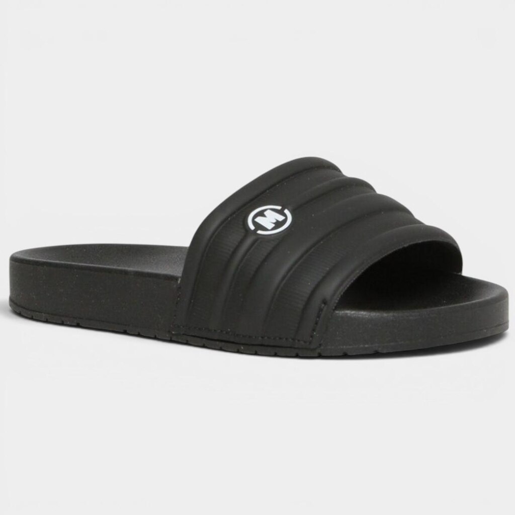 Chinelo Slide Molekinho Infantil Logo - Preto - 36