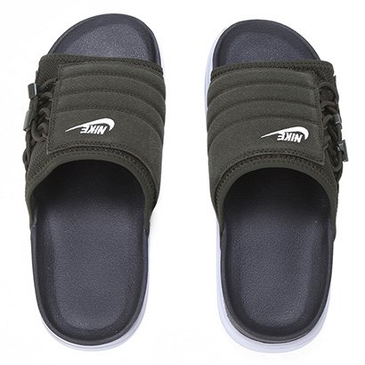 Chinelo nike verde e preto sale