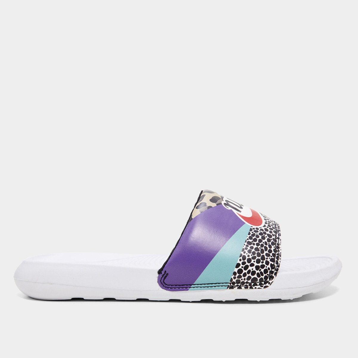 Chinelo Slide Nike Victori Print Feminino Menor preço em Chinelo Slide Nike Victori Print Feminino