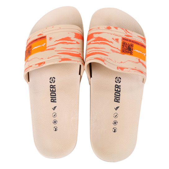 Chinelo Slide Rider R4 AD Masculino - Bege