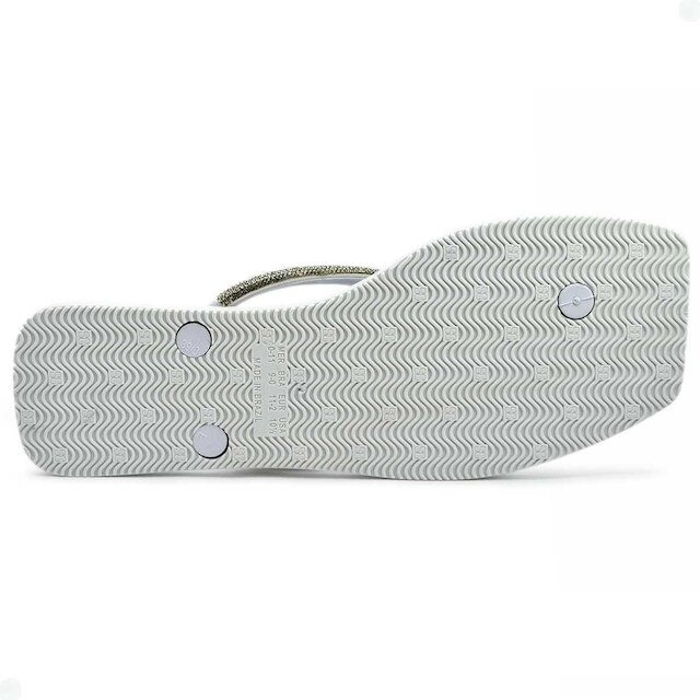 Chinelo Sua Cia Diamond Alça Brilhante Strass Básico Leve Feminino