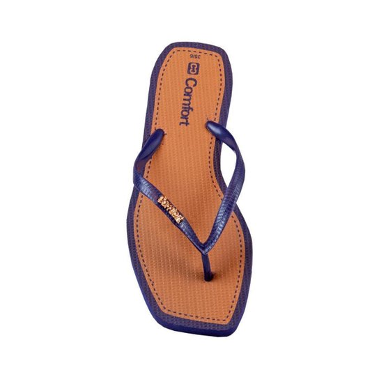 Chinelo Summer Comfort Metalizado - Marinho