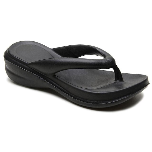 Chinelo Tamanco Anabela Feminino EVA Plataforma Confortável