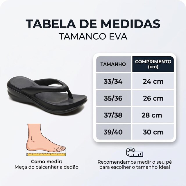 Chinelo Tamanco Anabela Feminino EVA Plataforma Confortável