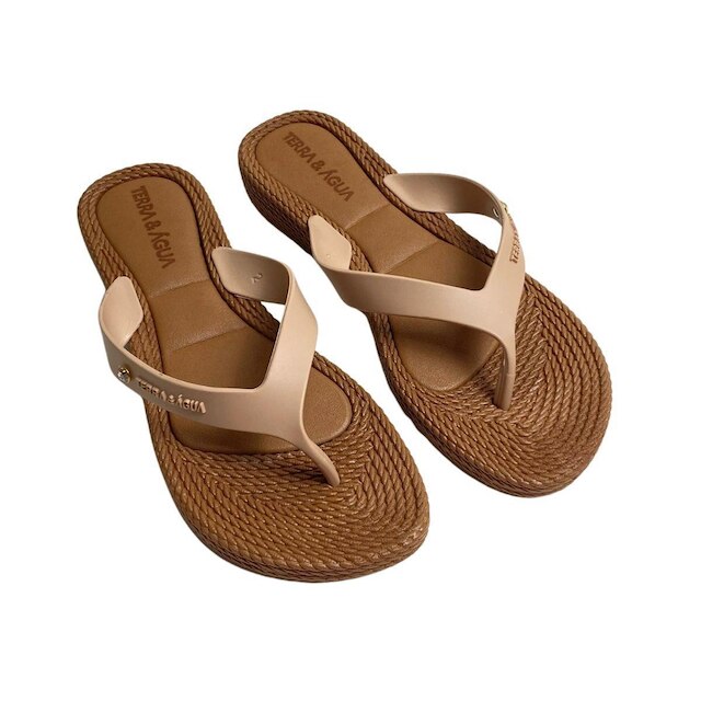 Chinelo Terra e Água Feminino 210012T Bege
