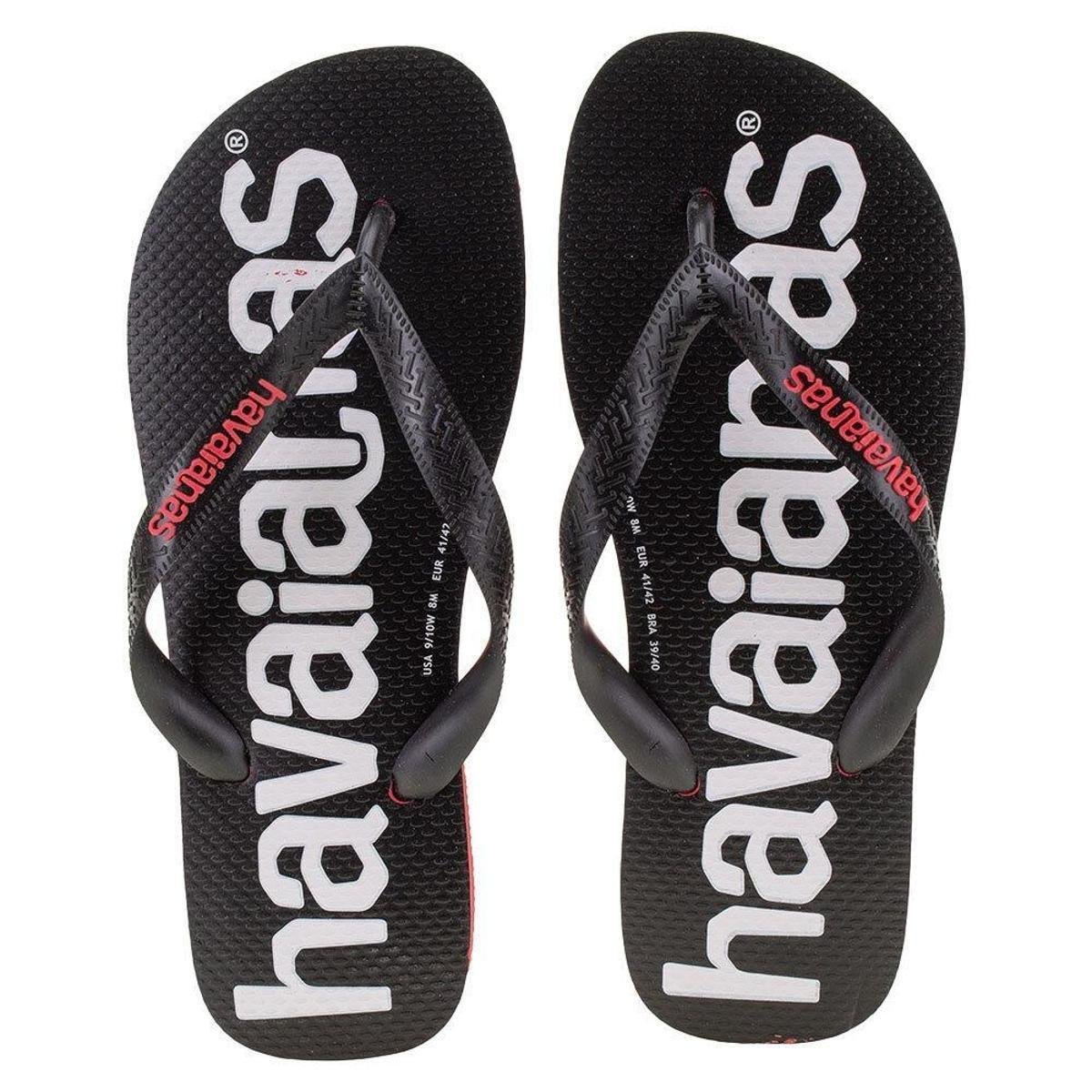 Chinelo Top Logomania 2 Fc Havaianas - 4145741 - Preto+Vermelho Menor preço em Chinelo Top Logomania 2 Fc Havaianas - 4145741 - Preto+Vermelho