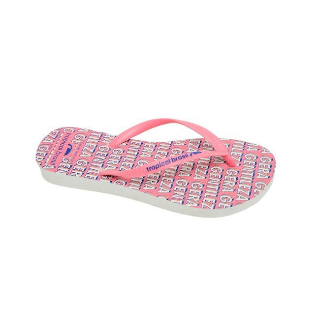 Chinelo Tropical Brasil Frases Flip Flop Feminino