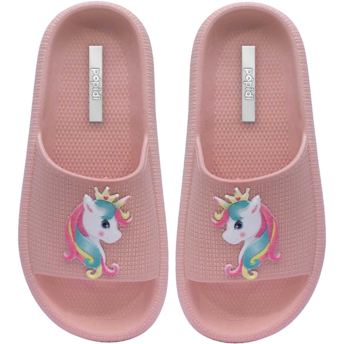 Chinelo Unicórnio Infantil Menina Sandália Moda Nuvem 12.53 - Rosa Menor preço em Chinelo Unicórnio Infantil Menina Sandália Moda Nuvem 12.53 - Rosa