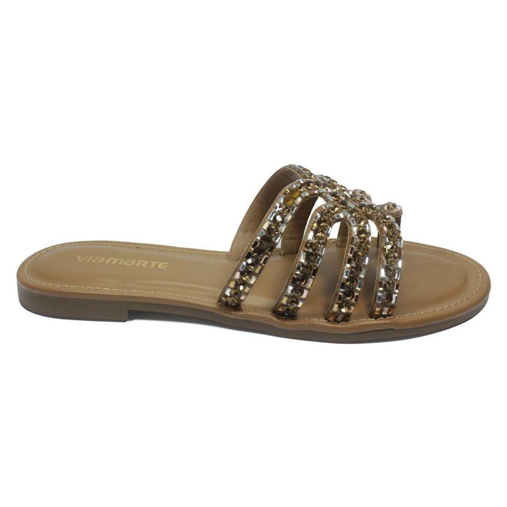 Chinelo Via Marte Suede Noz Pecan Feminino 308-006-01