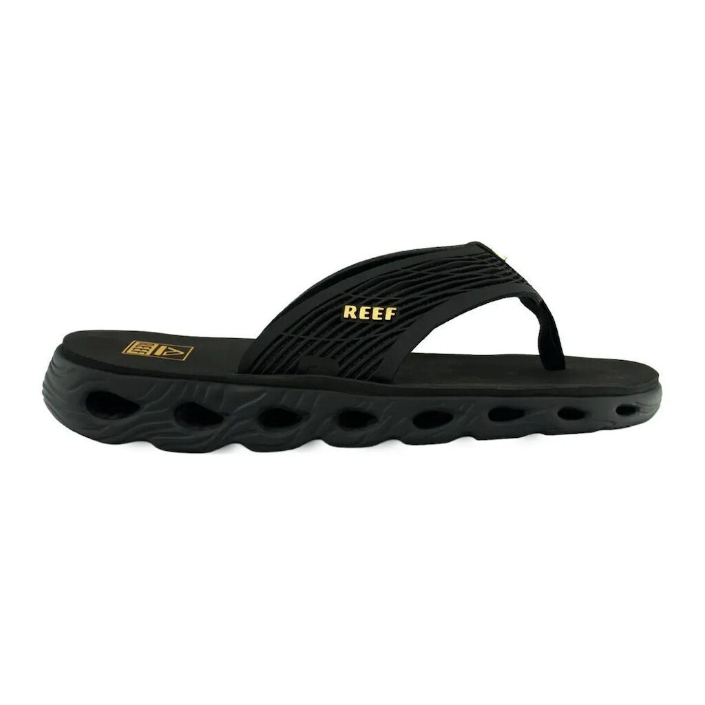 Chinelo Vision Reef Preto e Dourado