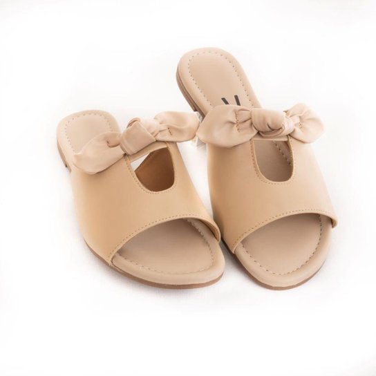 Chinelo Vizzano Slide Laço - Marrom Claro