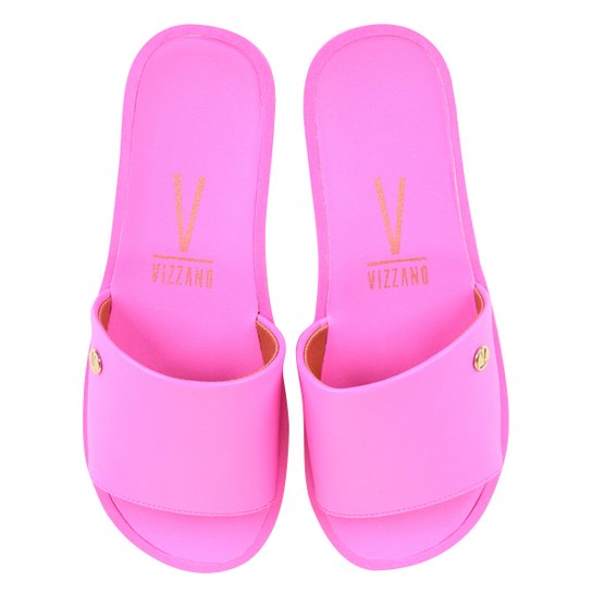 Chinelo Vizzano Slide Liso - Pink
