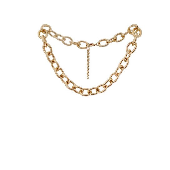 Choker Corrente Dourada Helo Nazare Acessorios - Dourado