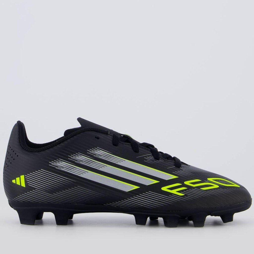 Chuteira Adidas F50 Club FG/MG Campo Juvenil Preta