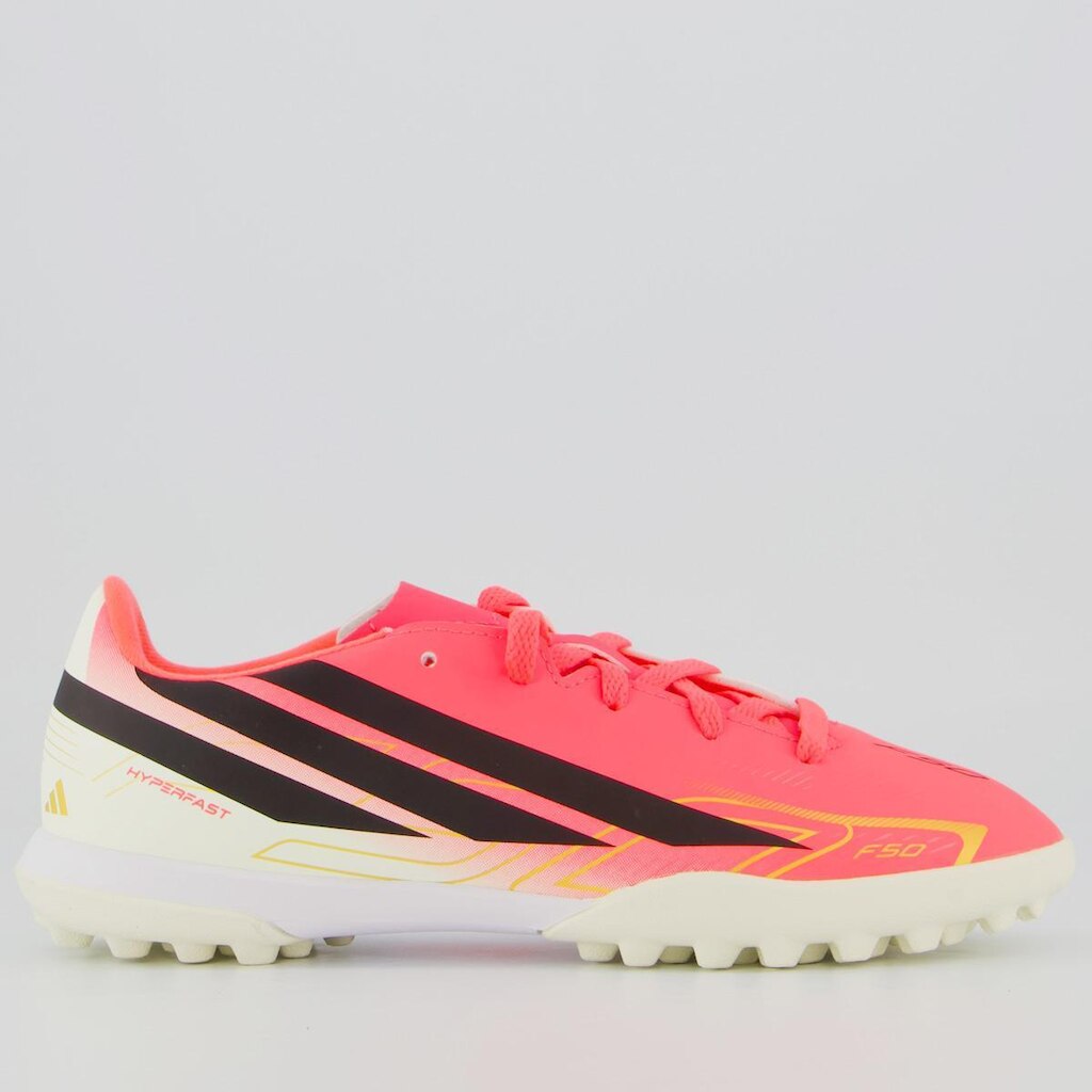 Chuteira Adidas F50 Hyperfast Club Society Juvenil Rosa