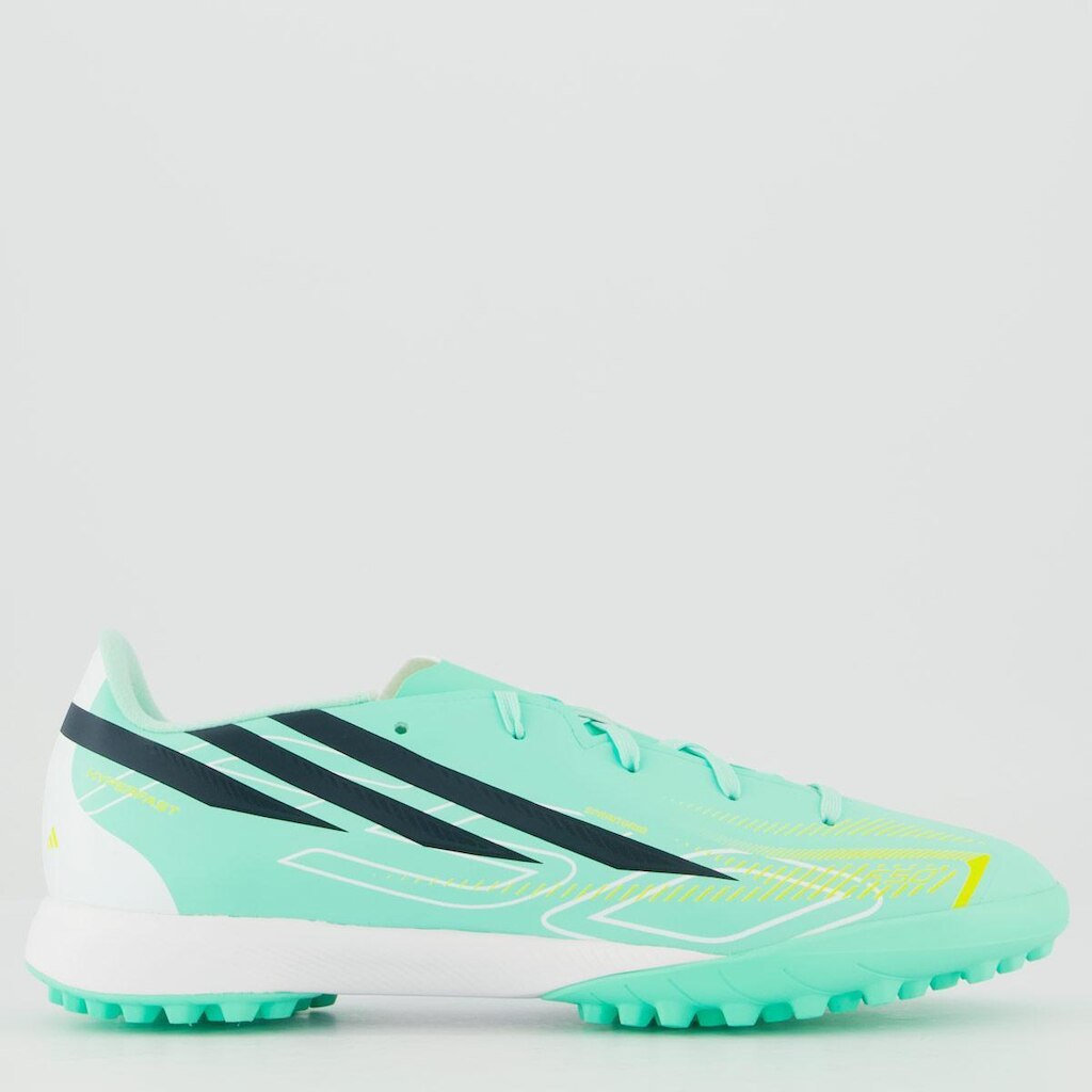 Chuteira Adidas F50 Hyperfast League Society Juvenil Verde