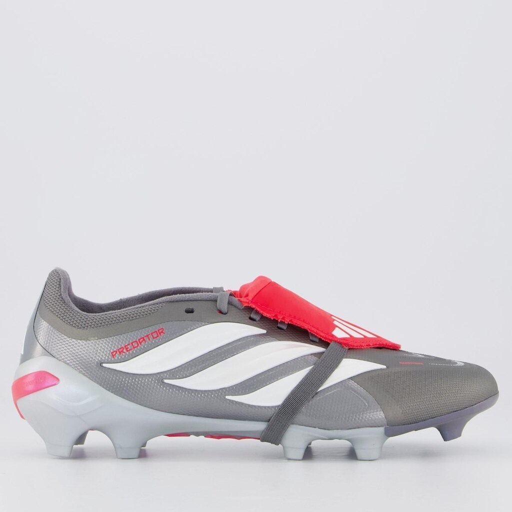Chuteira Adidas Predator League Campo Cinza