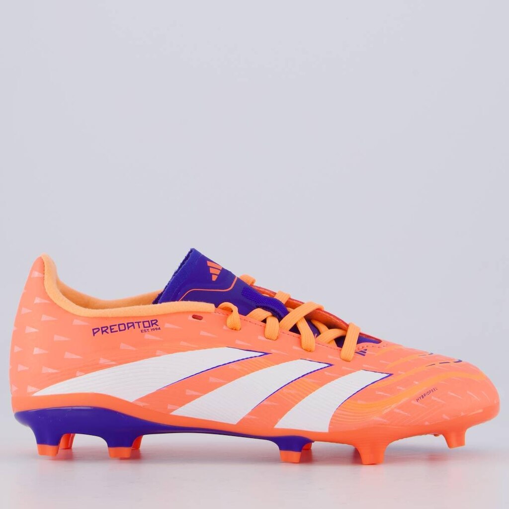 Chuteira Adidas Predator League FG/MG Campo Juvenil Laranja