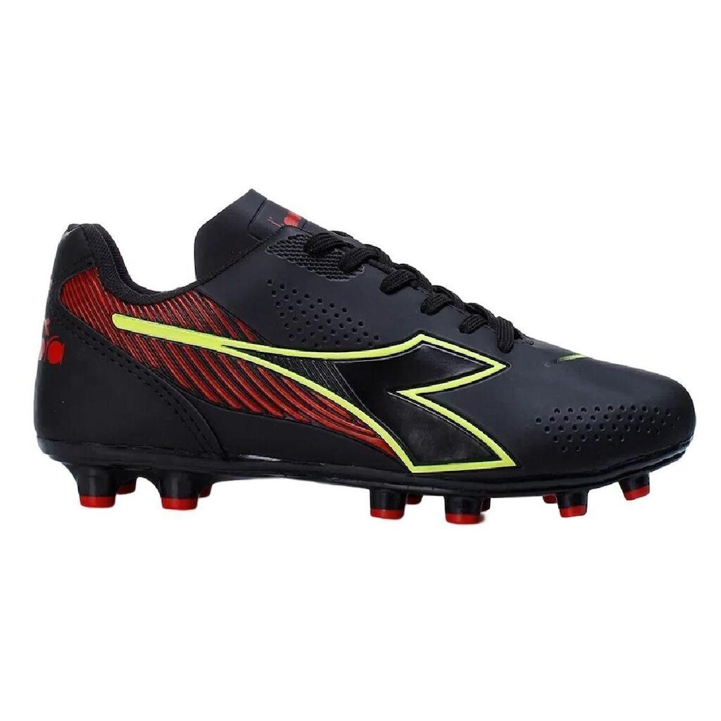 Chuteira Diadora Campo Mondiale Alemanha Masculino - Preto e Vermelho