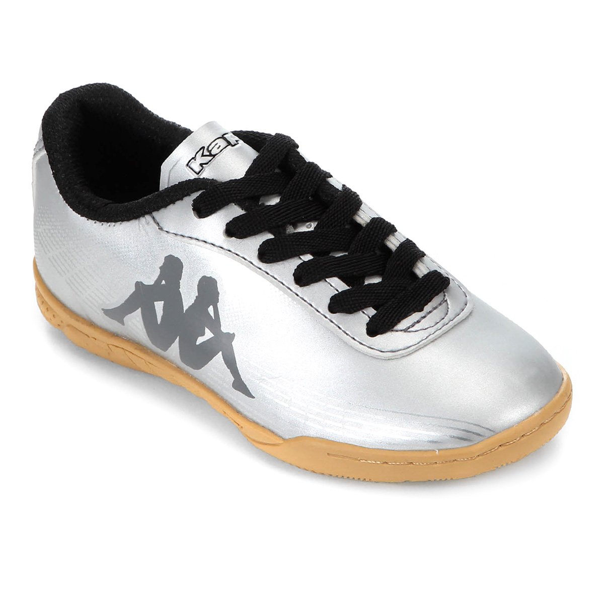 Chuteira Futsal Infantil Kappa Fast - Cinza Menor preço em Chuteira Futsal Infantil Kappa Fast - Cinza