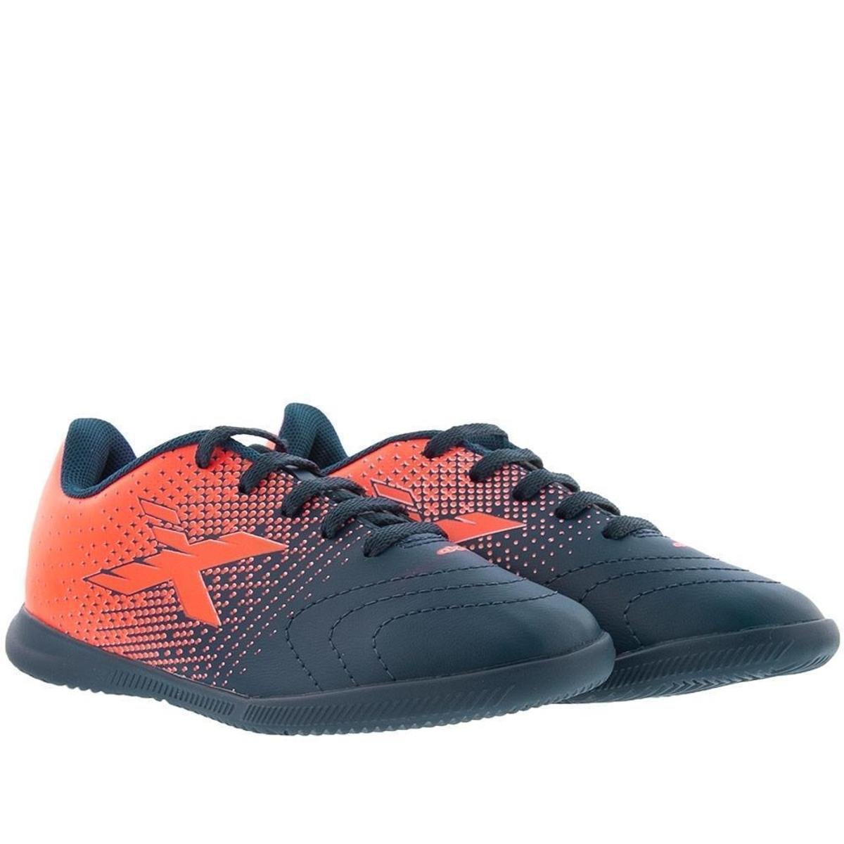 Chuteira Infantil Futsal Oxn Express Fit Indoor Pro Neon Marinho - 33 - Marinho Menor preço em Chuteira Infantil Futsal Oxn Express Fit Indoor Pro Neon Marinho - 33 - Marinho