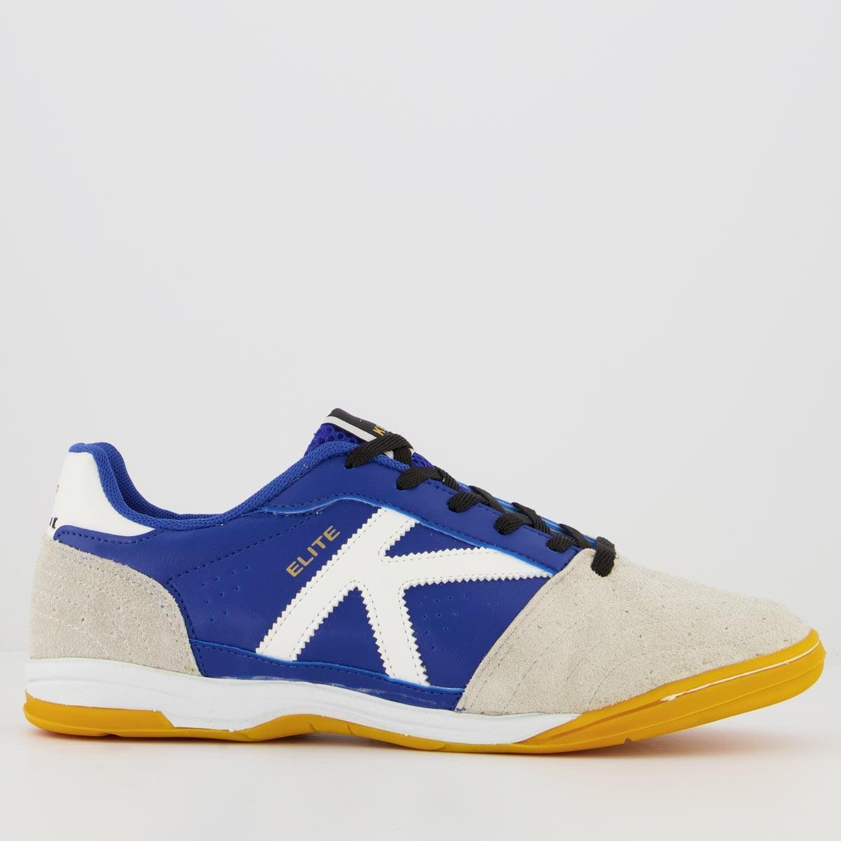 Chuteira Kelme Elite Futsal Azul - Azul Menor preço em Chuteira Kelme Elite Futsal Azul - Azul