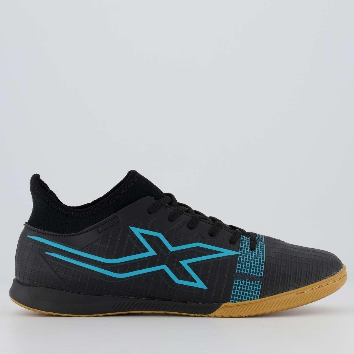 Chuteira Oxn Velox 4 Neo Futsal Preta e Azul - Preto Menor preço em Chuteira Oxn Velox 4 Neo Futsal Preta e Azul - Preto